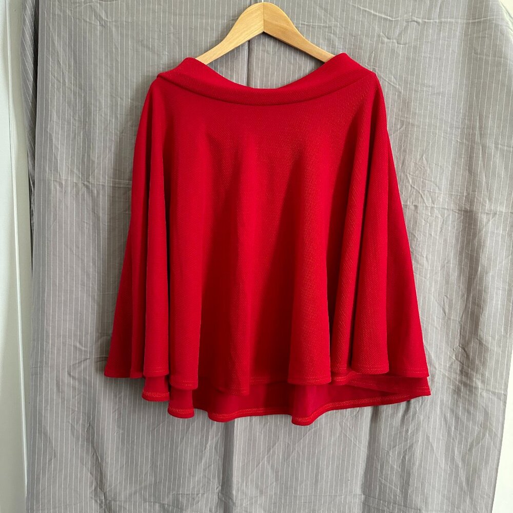 Stretch Circle Skirt, Red, XL